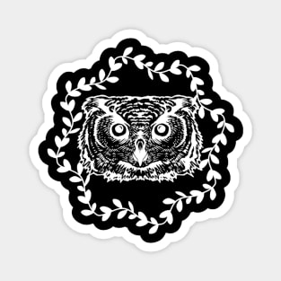 Hoot Owl Boho Wreath Magnet