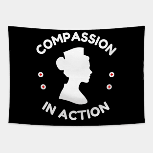 Compassion In Action Tapestry