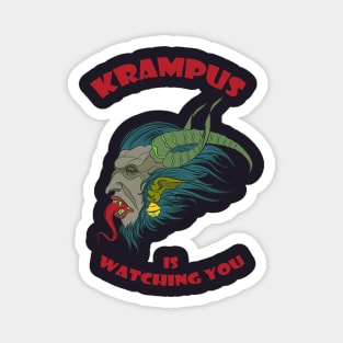 Krampus is watching you Magnet