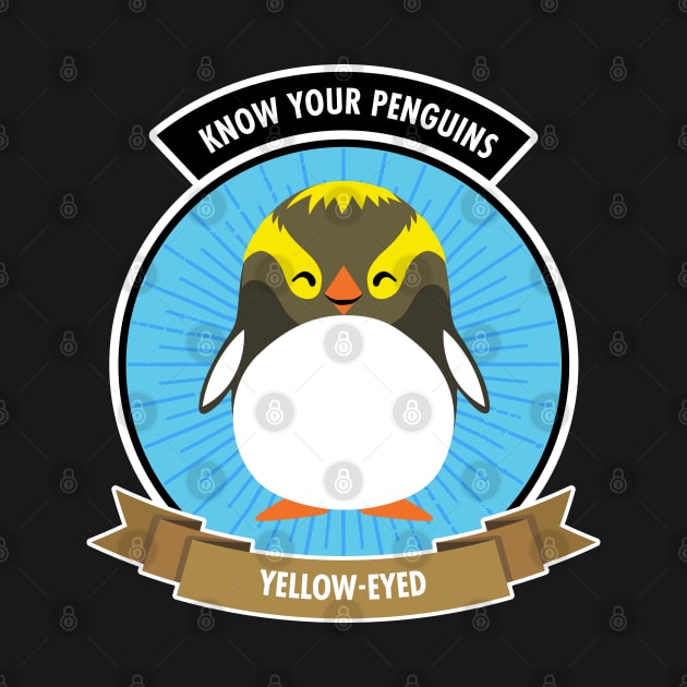 Yellow-Eyed Penguin - Know Your Penguins by Peppermint Narwhal