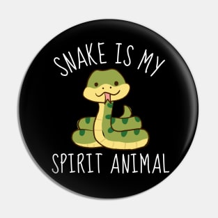 Snake Is My Spirit Animal Cute Pin