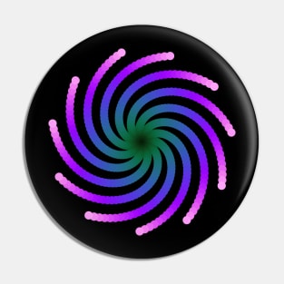 Galaxy Spiral | Light Nebula Pink Blue Green Pin