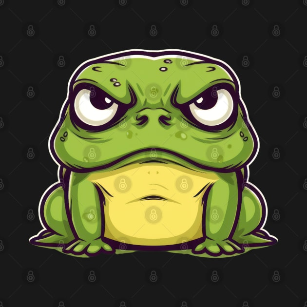 Don't mess with me! This cute little frog has got some serious anger issues by Pixel Poetry