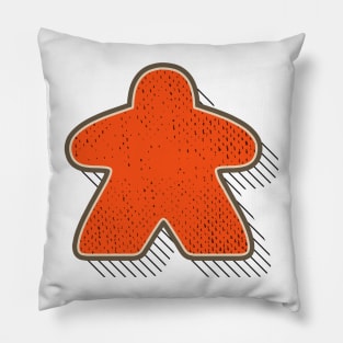 Retro Board Game Meeple Pillow