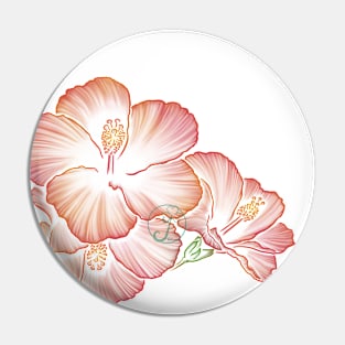 Hibisctus transparent Pin