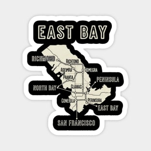 East Bay Map Magnet