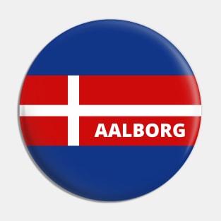 Aalborg City in Danish Flag Pin