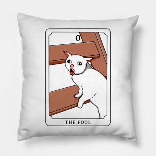 The Fool Funny Cat Pillow