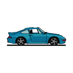 Porsche 911 993 Riviera Blue T-Shirt