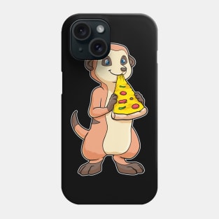 Meerkat with Piece of Pizza Phone Case