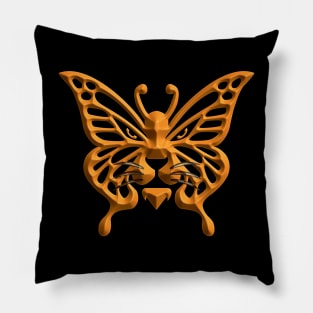 Wolf and butterfly 3d super soft blend drawing cute cool colorful Pillow