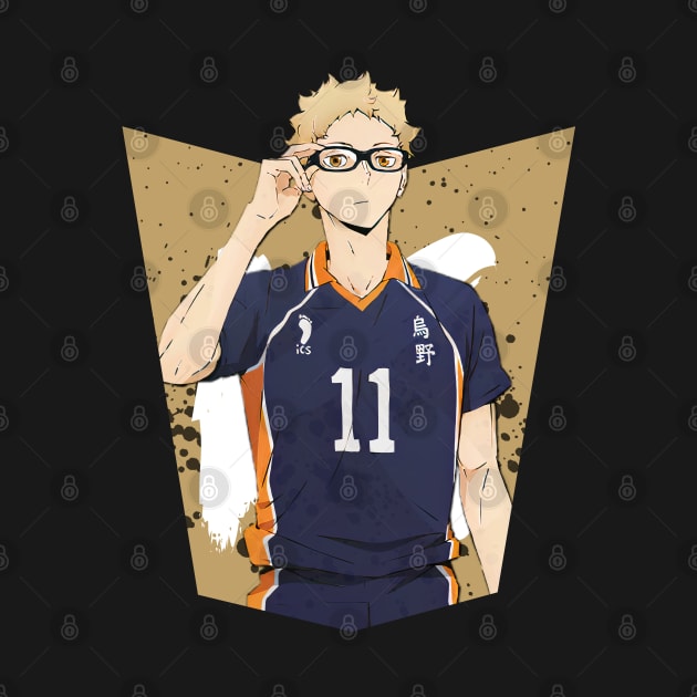 Haikyuu!!: Kei Tsukishima Ink Design by InalZ