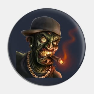 Gangster Hip-Hop Zombie Pin