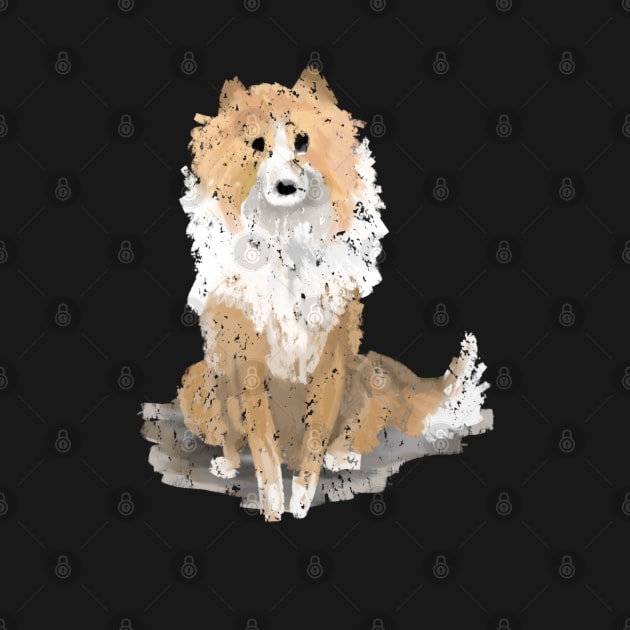 Sable Rough Collie Dog by Elspeth Rose Design