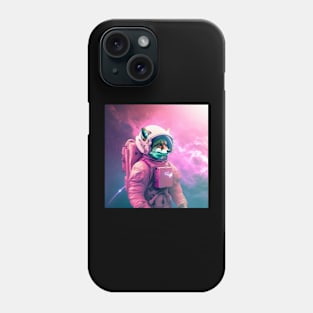 Vaporwave Retrowave Fox Astronaut - Space Colorful Illustration Phone Case