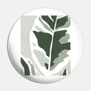 Abstract Rubber Plant Pin