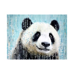 Panda Animal Art Decor Paint Mosaic T-Shirt