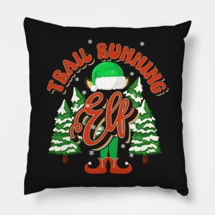 TRAIL RUNNING ELF CHRISTMAS Pillow