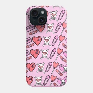Pretty Pink Emo Pattern Phone Case