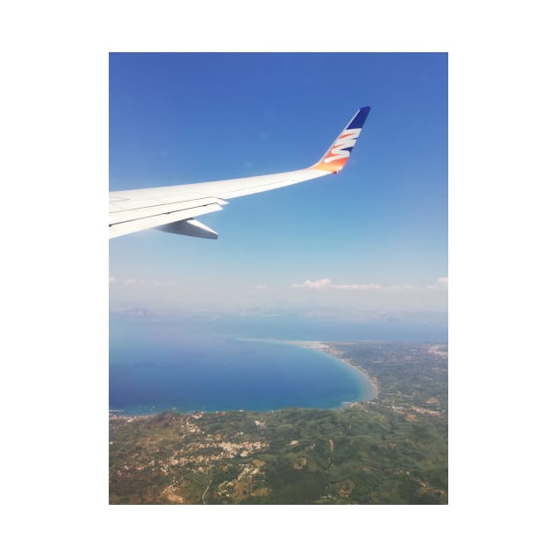 Mediterranean Sea from the air by SBdesisketch