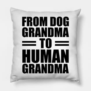 From dog grandma to human grandma Pillow