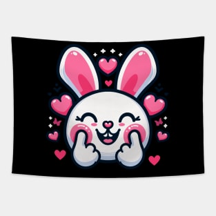 Bunny Love Takes Flight Tapestry