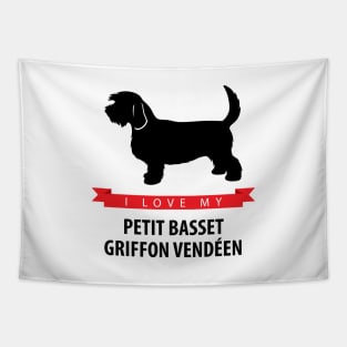 I Love My Petit Basset Griffon Vendeen Tapestry