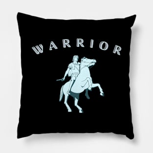 Cavalry Warrior on a Horse Pillow