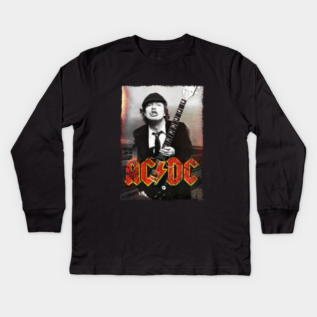 Vintage Ac Dc Red Acdc Kinder Long Sleeve T Shirt Teepublic De