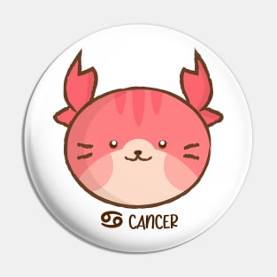 Cancer Cat Pin