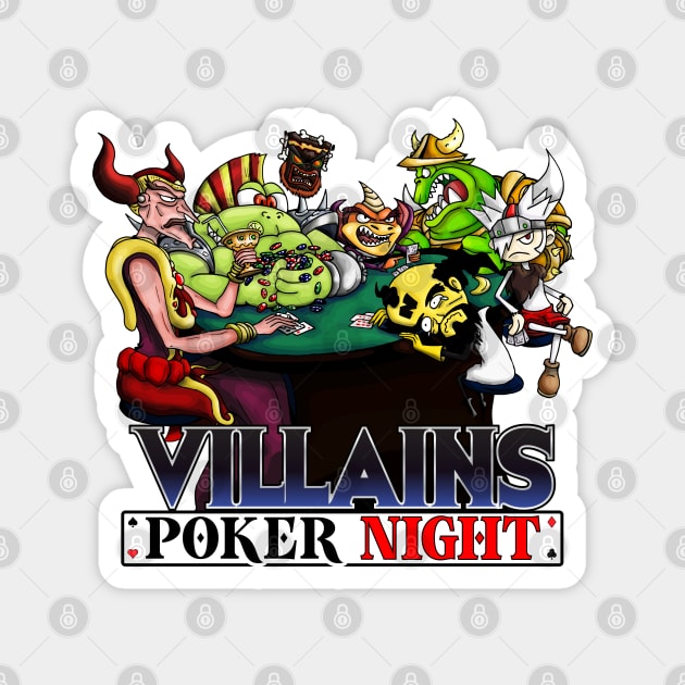 Villains Poker Night Magnet by WarioPunk