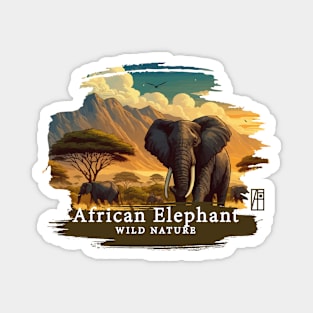 African Elephant - WILD NATURE - ELEPHANT -1 Magnet