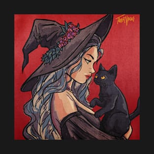 Witch And Her Cat T-Shirt