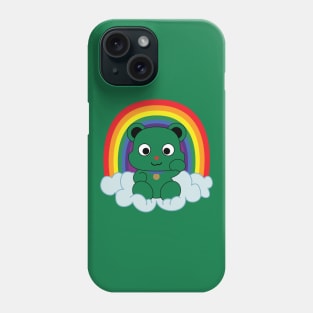 Rainbow Mankei Kuma Dark Outline Phone Case