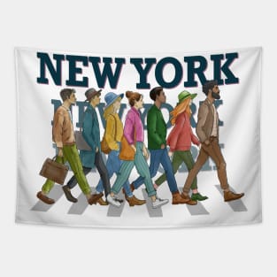 People of New York City Tapestry