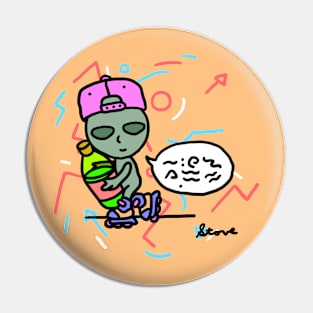 Alien Soda Pin