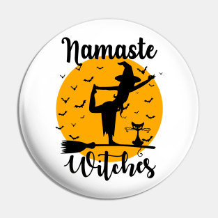 Namaste Witches - Yoga Halloween Meditation Pin