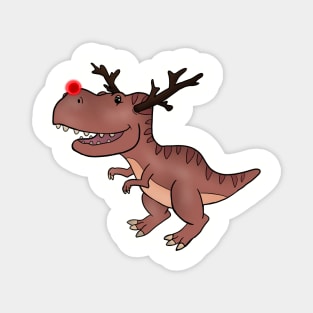 T-rex reindeer Magnet