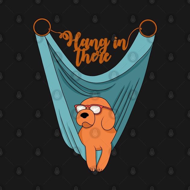 Hang In There - Dog by Niina