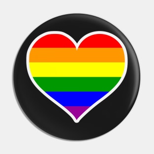 Pride Heart LGBTQ Design Pin