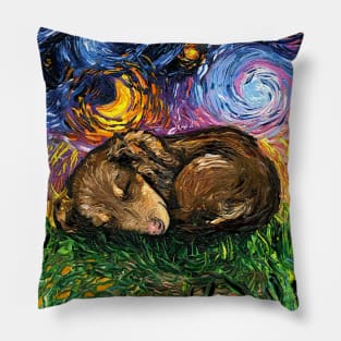 Sleepy Dachshund Pup Night Pillow