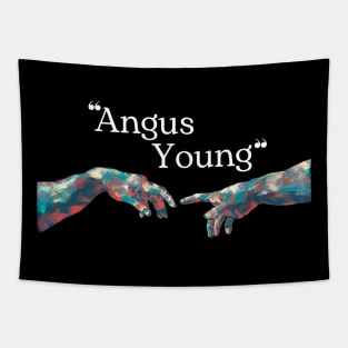 Angus Young // Hand Colour Tapestry