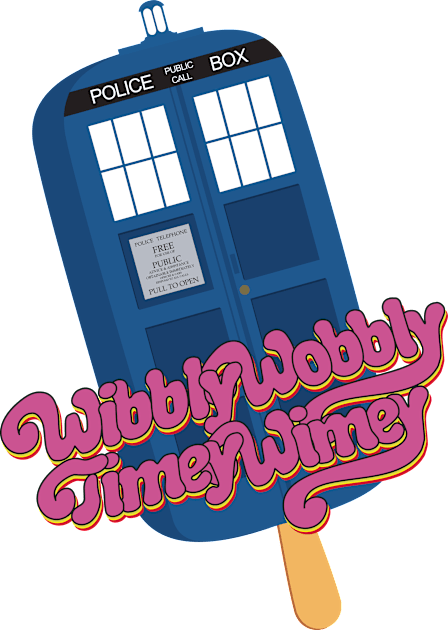 Wibbly Wobbly Timey Wimey Pop Kids T-Shirt by marv42