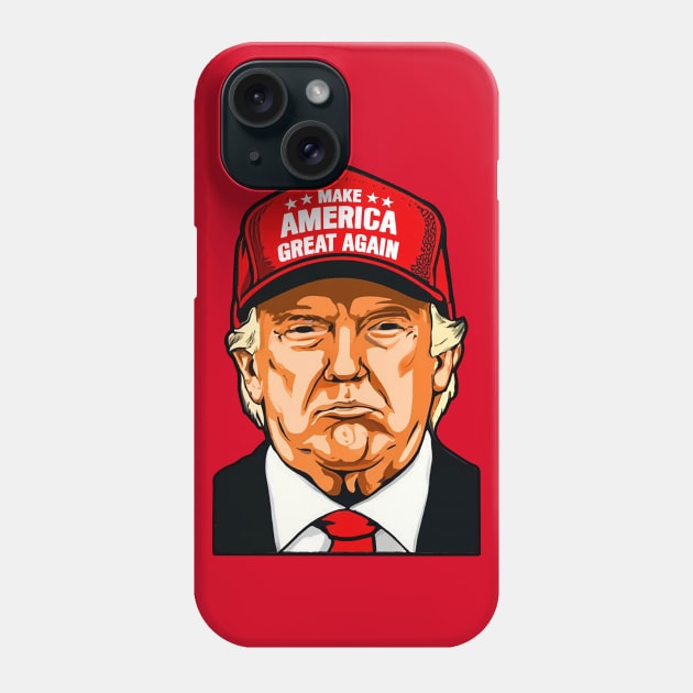 Make America Great Again Trump Phone Case by Plushism