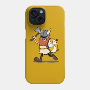 Viking Berserker Cartoon (Player 4 / yellow) Phone Case