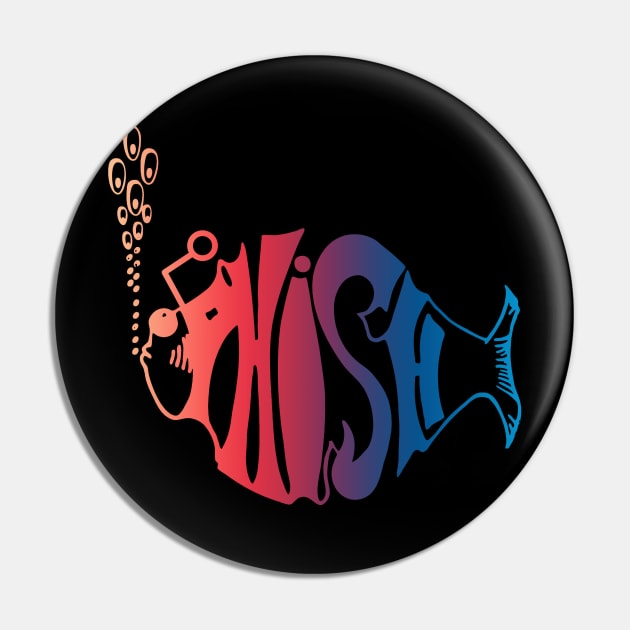 Phish Blue Rainbow Pin by phishstore99