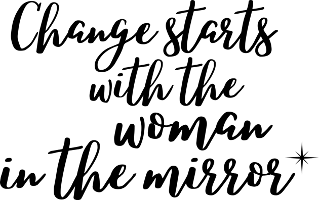 Change starts with the woman in the mirror Kids T-Shirt by Rebecca Abraxas - Brilliant Possibili Tees