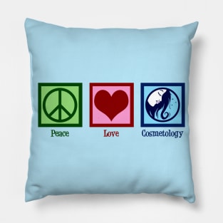 Peace Love Cosmetology Pillow