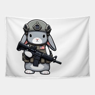 Tactical Rabbit Tapestry