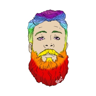 Rainbow beard T-Shirt